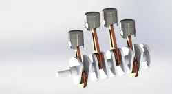4 Cylinder Engine Crankshaft