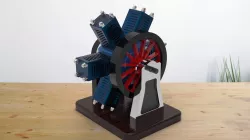 6 CYLINDER RADIAL ENGINE