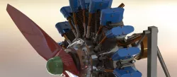 9 cylinder radial engine