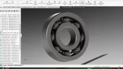 A Simple Ball Bearing with internal Cage assembly