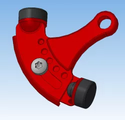 adjustable door stop for fastening on hinges