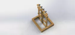 Adjustable table saw roller stand
