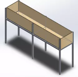 Aquaponic media grow bed