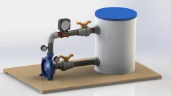 Bomba Predollo NGA, Centrifugal Pump, agua, impulsor semiabierto, sistema de prueba para impulsores.