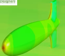 CAD for Swimming Fish Computational Fluid Dynamics Simulation Including UDF