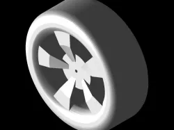 Car wheel by harsh