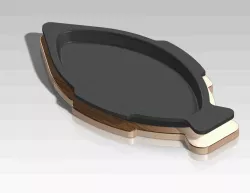cast fish pan.