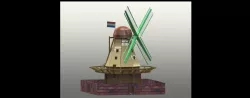 DEZWALUW- DUTCH WINDMILL.