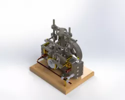 Double Cylinder Steam Engine