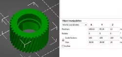 E-bike motor 36-tooth gear wheel