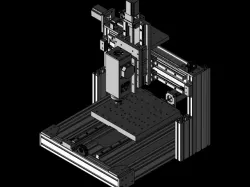 Easy to build Alu CNC mill 300x300x170mm