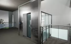 Elevador Render para hospital
