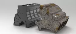 Engine block, cylinder block. Silindir bolğu.