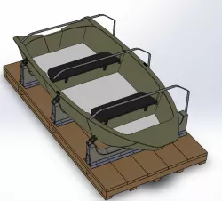 Fishing Boat Lifting Surface Model