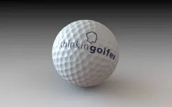 Golf Ball with icosahedron dimple pattern