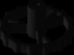 Hand twist leveling 3D printer