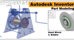 Hand Winch Part Modeling - 3. Bobbin