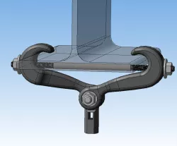 hanging mounting clamp to the channel