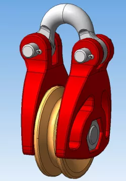 hanging pulley for heavy wire rope