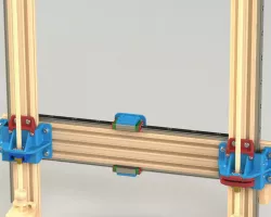 KIT ATTACCHI PER GUIDE LINEARI SU ARTILLERY X1-X2 ASSE Z -  ATTACHMENT KIT FOR LINEAR GUIDES ON ARTILLERY X1-X2 Z AXIS