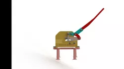 Mechanical scissors for cutting metal