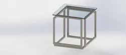 MESA CUBO INFINITO DE METAL