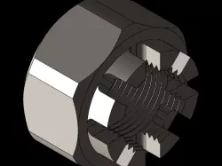 MODELLING OF CASTLE CROWN NUT