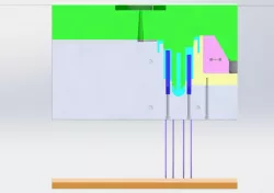 Mold design for plastic knob
