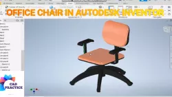 Office Chair in Autodesk Inventor | Autodesk Inventor Tutorial | Autodesk Inventor for Beginners