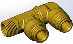 Parker 189PMTR6-6-6 Brass Fitting 3/8" MNPT x 3/8 PTC x 3/8 PTC