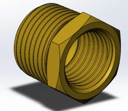Parker 209P-6-4 Reducer Bushing 3/8" MNPT x 1/4" FNPT