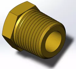Parker 218P-6  3/8" MNPT Brass Plug