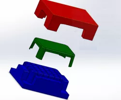Plastic seat core and cavity using solidworks