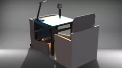 Portable Desk With Power Station
