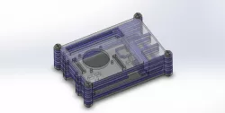 Raspberry Pi 4 Heat Sink Case (3D printable)