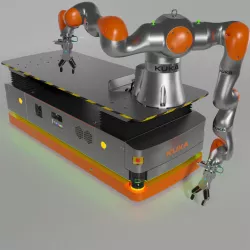 Robot KUKA Iiwa 14 On KMP1500