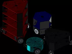 Robot Traingular wheel Omni with different shapes