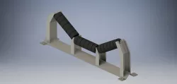 Simple design of idler roller conveyor