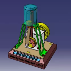 Simple Steam Engine Called 'One-Lunger'