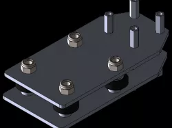 Slider 4 wheel for 3D printer