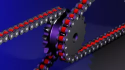 SPROCKET AND ROLLER CHAIN BISIMPLEX - ANSI 80