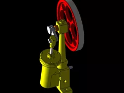 STEAM ENGINE ASSEMBY Motion Study
