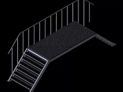 Steel stairs