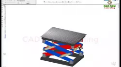 Table Adjustable Height by Screw (Lifting Mechanism)