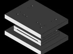 TENSILE TEST SAMPLE MOLD.