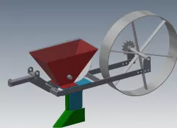 The seeder module for the motoblock