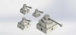 Válvula rotativa - Rotary valve with manual command