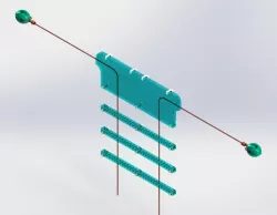 Wire Dipole Antenna with Adjustable "Open-Wire" Ladder Feed Line