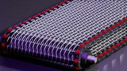 WIRE MESH BELT CONVEYOR - CONVEYOR ROLLER CHAIN 3DCAD C2080