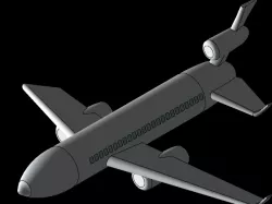 3 engine Passenger/Cargo Aircraft
